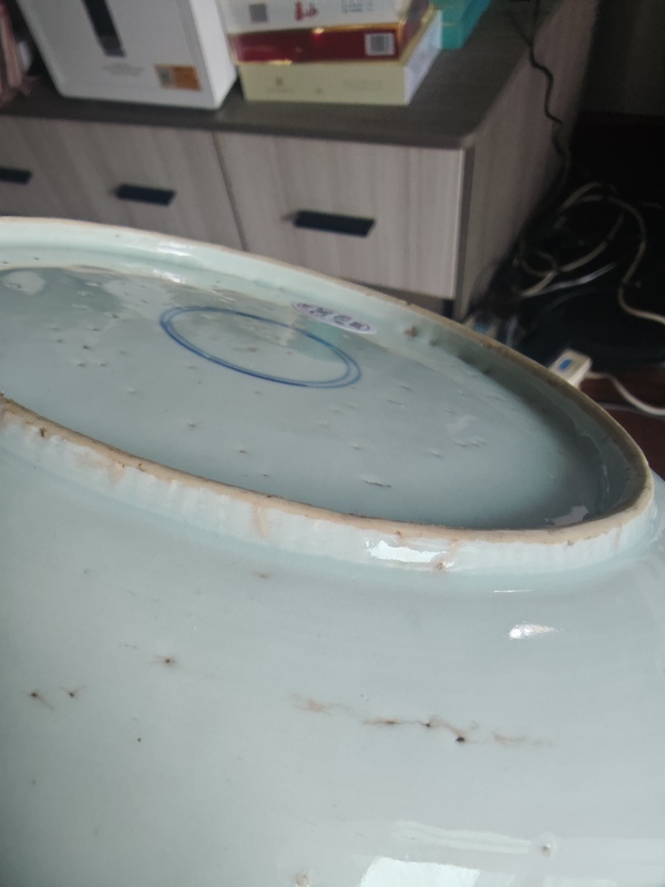 古玩陶瓷康熙青花盤拍賣,當前價格1800元