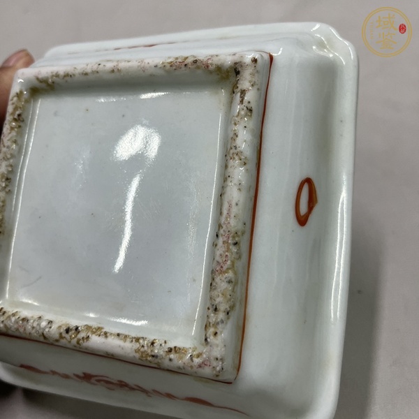 古玩陶瓷麒麟五彩盤真品鑒賞圖