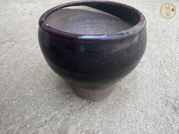 古玩陶瓷黑釉磨具真品鑒賞圖