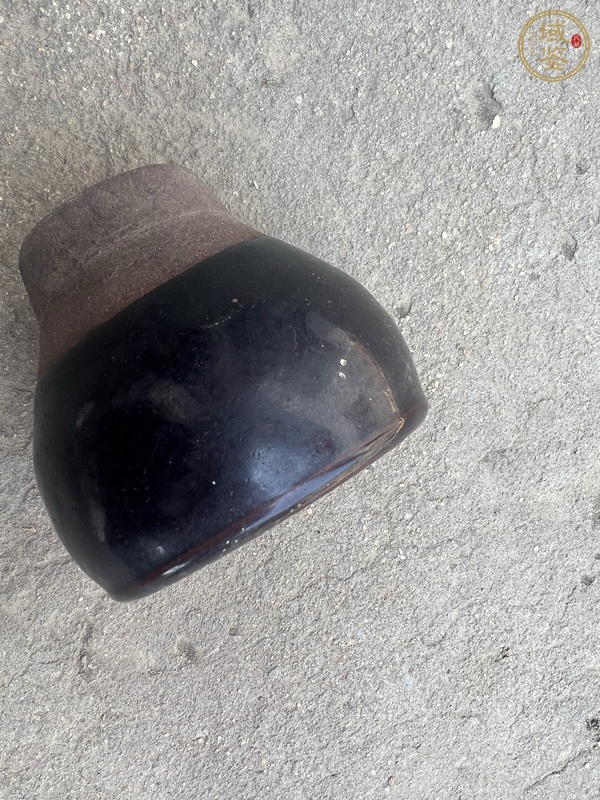 古玩陶瓷黑釉磨具真品鑒賞圖