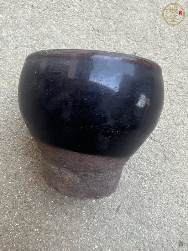 古玩陶瓷黑釉磨具真品鑒賞圖