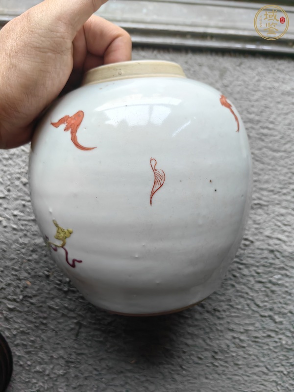 古玩陶瓷嬰戲紋粉彩罐真品鑒賞圖