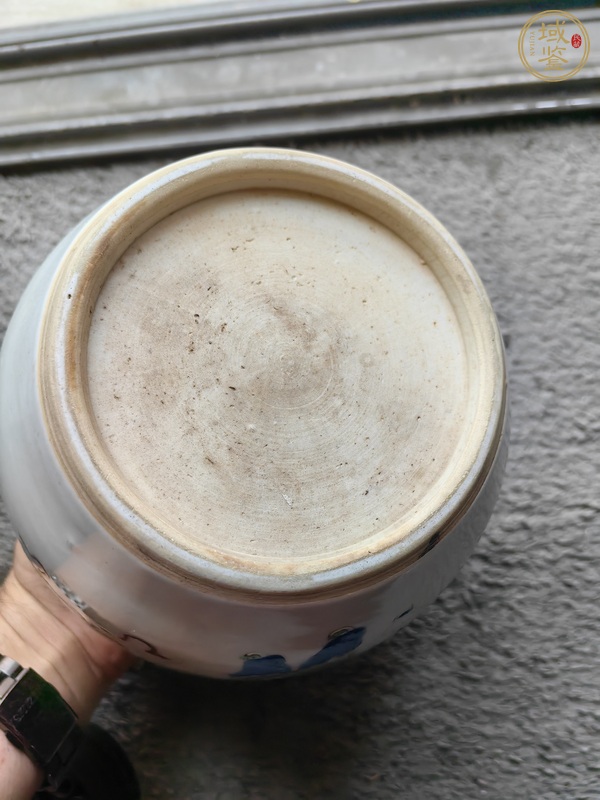 古玩陶瓷嬰戲紋粉彩罐真品鑒賞圖