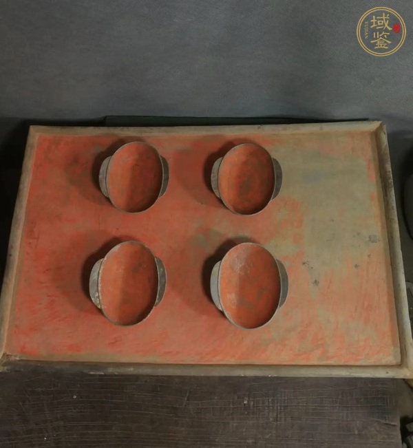 古玩陶瓷漢代羽觴組合真品鑒賞圖