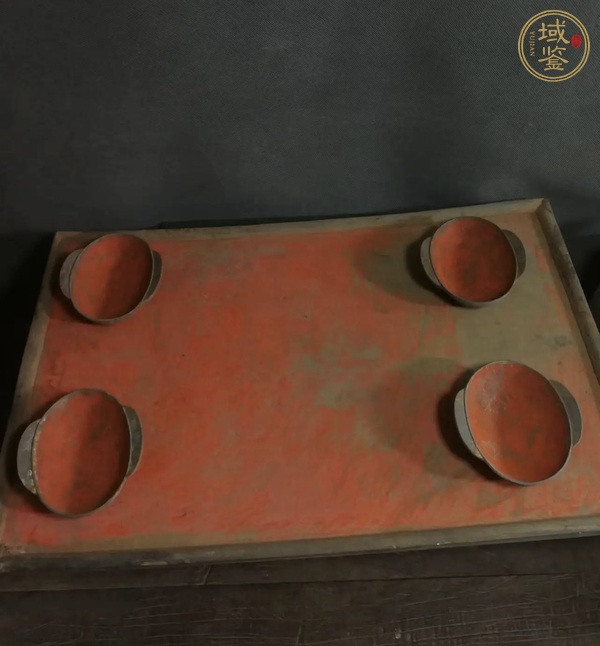 古玩陶瓷漢代羽觴組合真品鑒賞圖