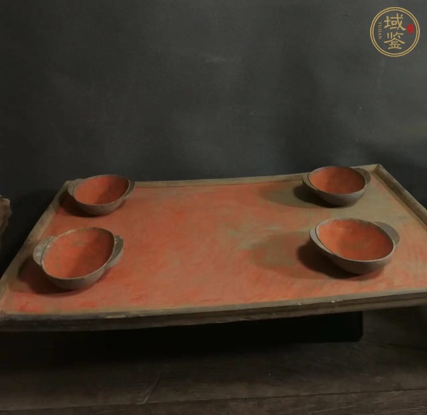 古玩陶瓷漢代羽觴組合真品鑒賞圖