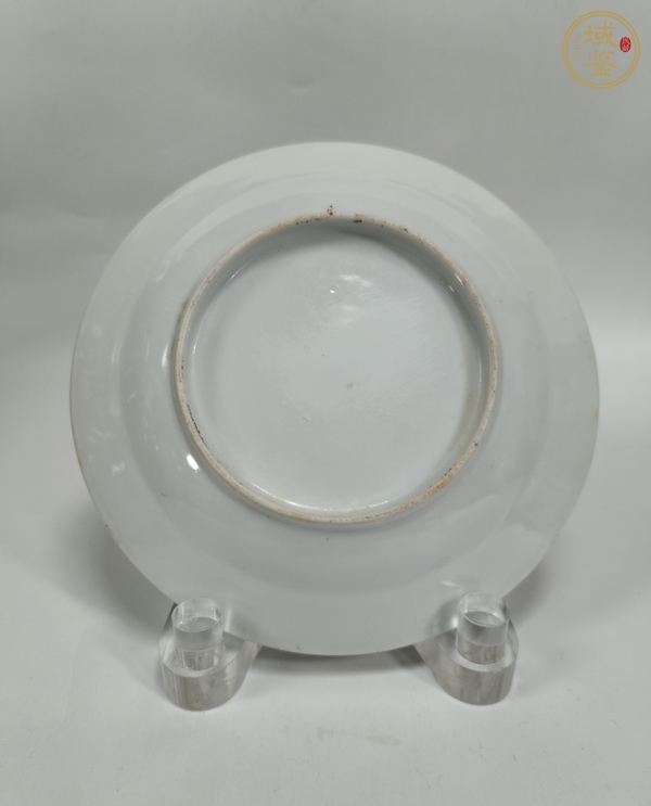 古玩陶瓷粉彩百花不落地紋盤真品鑒賞圖