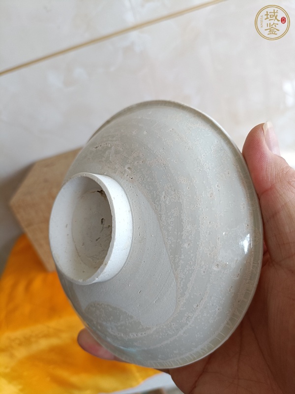 古玩陶瓷北宋青白釉高足碗真品鑒賞圖
