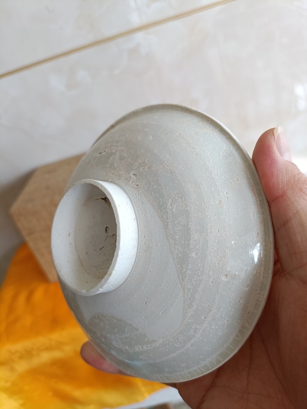 古玩陶瓷北宋湖田窯影青釉高足碗拍賣，當(dāng)前價格299元