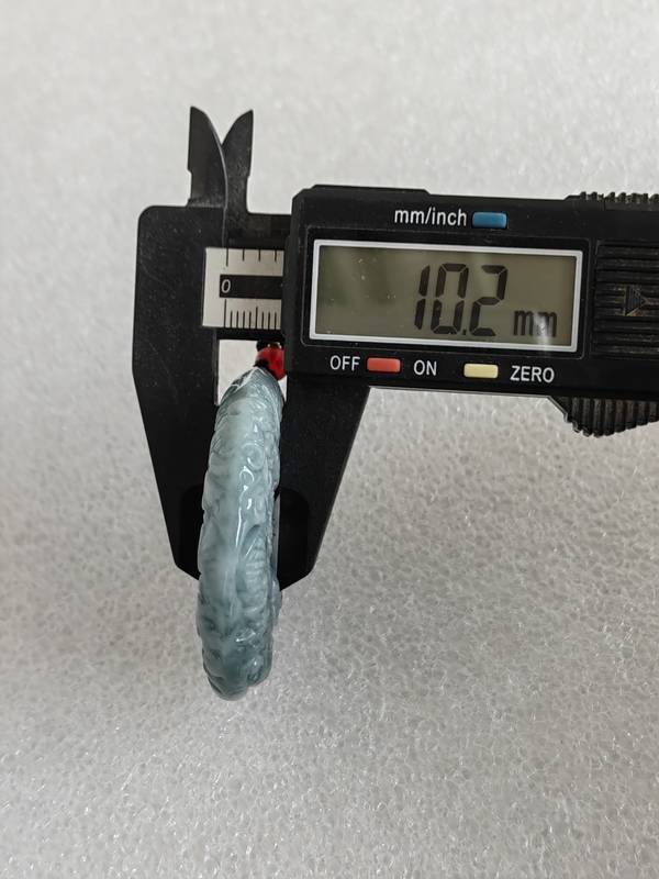 古玩玉器天然翡翠雕“龍紋牌”拍賣，當前價格345元