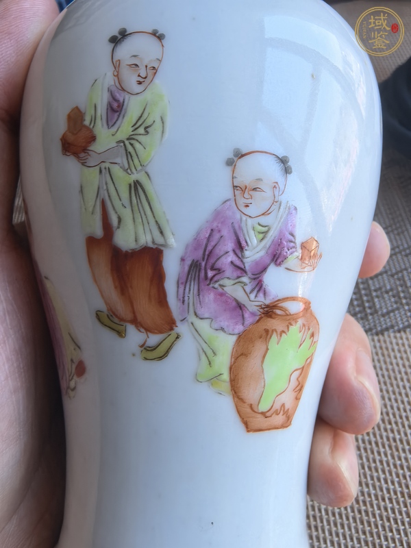 古玩陶瓷粉彩瓶真品鑒賞圖