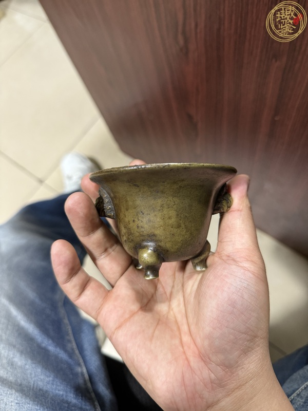 古玩銅器天雞耳爐真品鑒賞圖