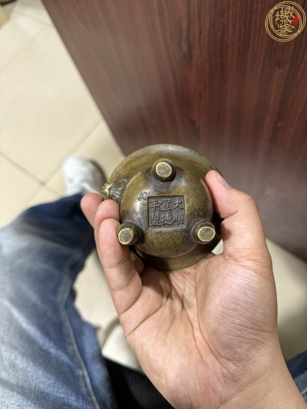 古玩銅器天雞耳爐真品鑒賞圖