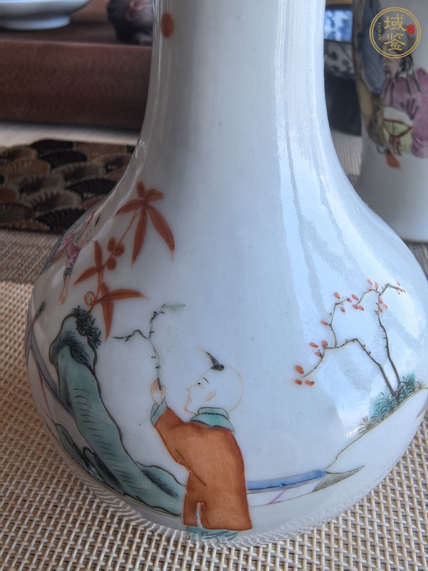 古玩陶瓷粉彩瓶真品鑒賞圖