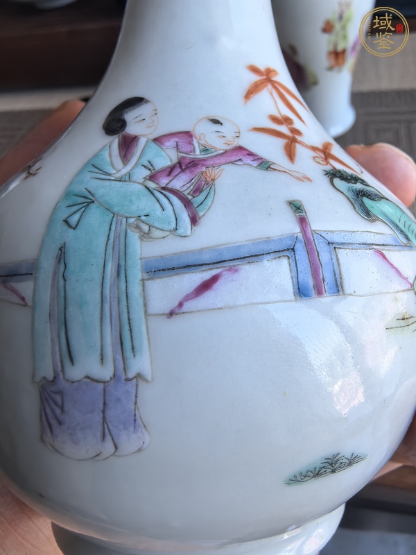 古玩陶瓷粉彩瓶真品鑒賞圖