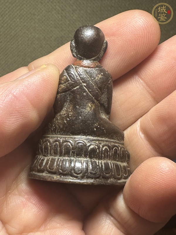 古玩銅器明代上師造像真品鑒賞圖