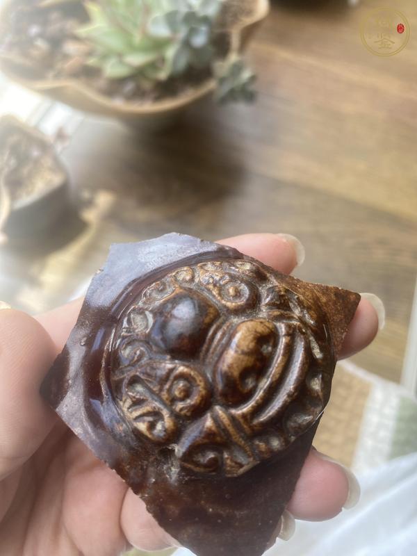 古玩陶瓷醬釉瓷片真品鑒賞圖