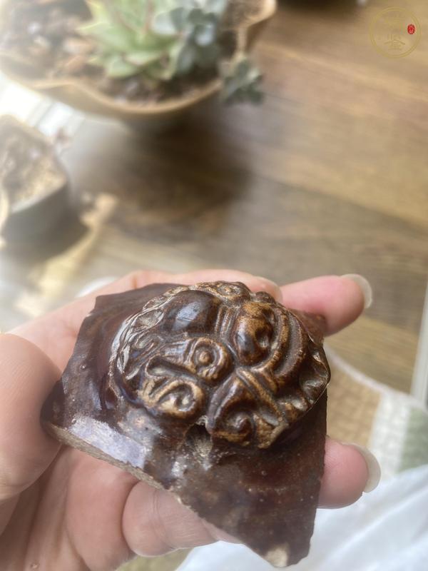 古玩陶瓷醬釉瓷片真品鑒賞圖