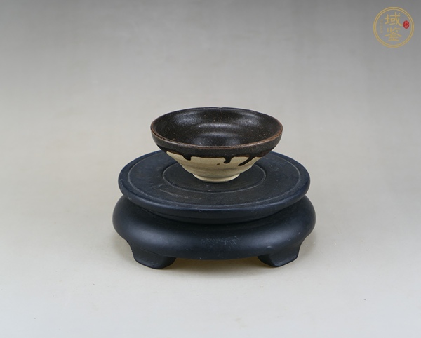 古玩陶瓷吉州窯黑釉茶盞真品鑒賞圖