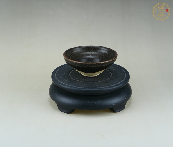古玩陶瓷吉州窯黑釉茶盞真品鑒賞圖