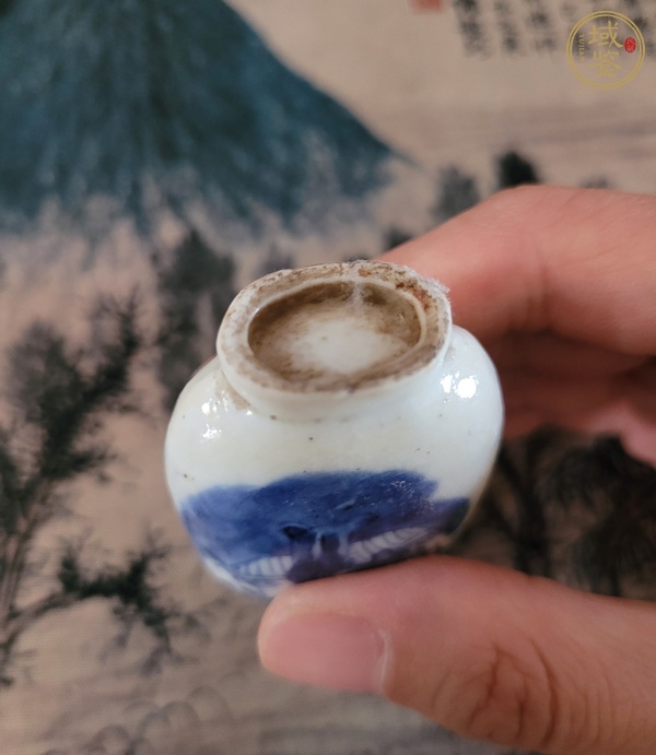 古玩陶瓷高士圖鼻煙壺真品鑒賞圖