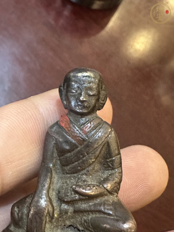 古玩銅器明代上師造像真品鑒賞圖