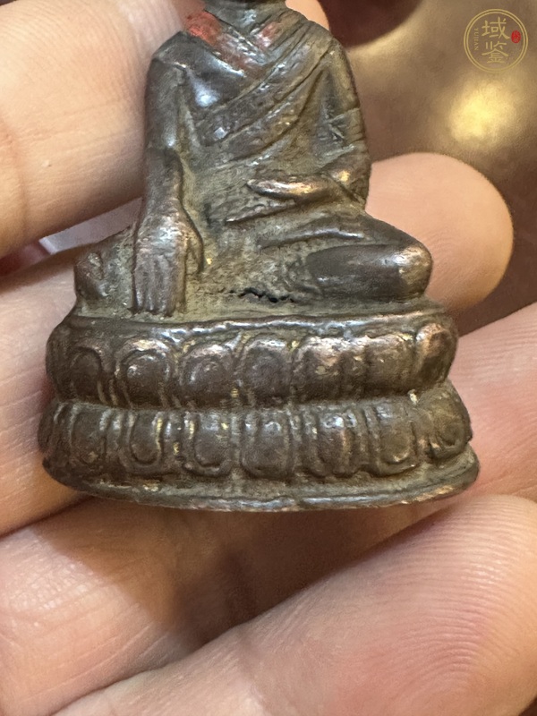 古玩銅器明代上師造像真品鑒賞圖