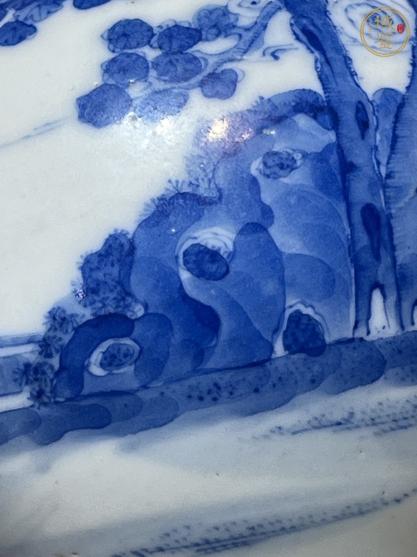 古玩陶瓷人物紋青花罐真品鑒賞圖
