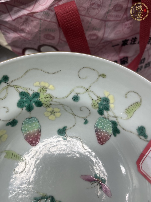 古玩陶瓷粉彩癩瓜碗真品鑒賞圖