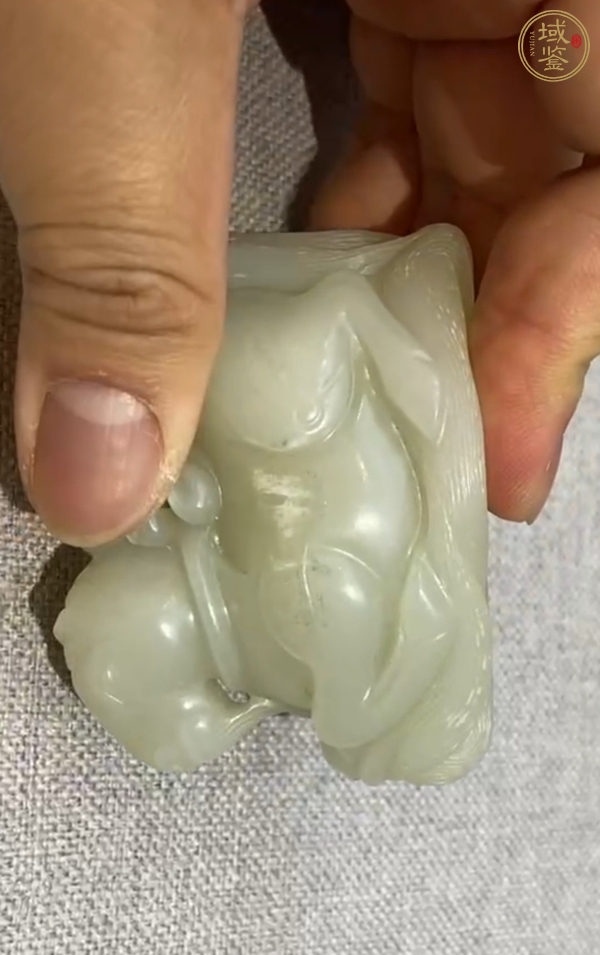古玩玉器和田玉雕“臥羊”擺件真品鑒賞圖