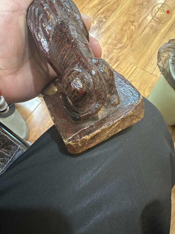 古玩雜項漢白玉獅子鎮(zhèn)紙真品鑒賞圖