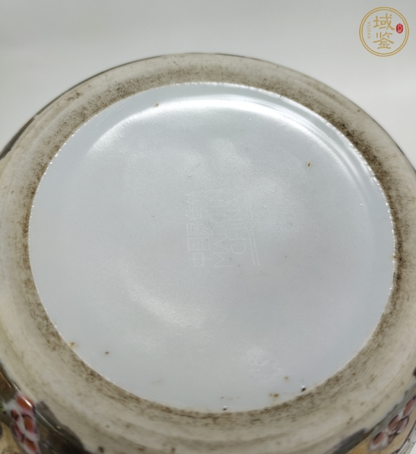 古玩陶瓷粉彩描金百花紋罐真品鑒賞圖
