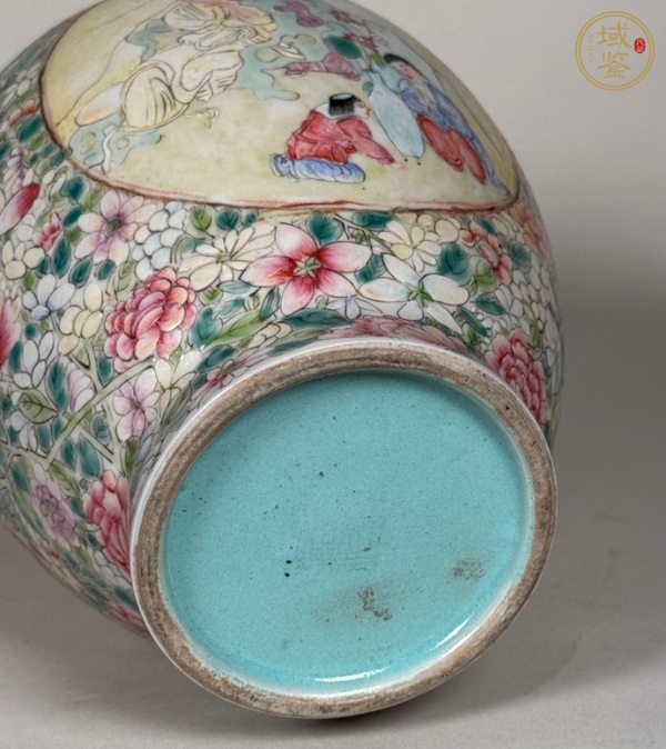 古玩陶瓷人物紋粉彩尊真品鑒賞圖