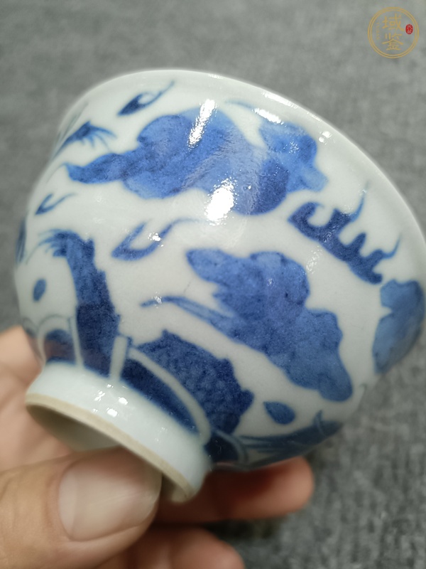 古玩陶瓷日本江戶龍紋茶碗真品鑒賞圖