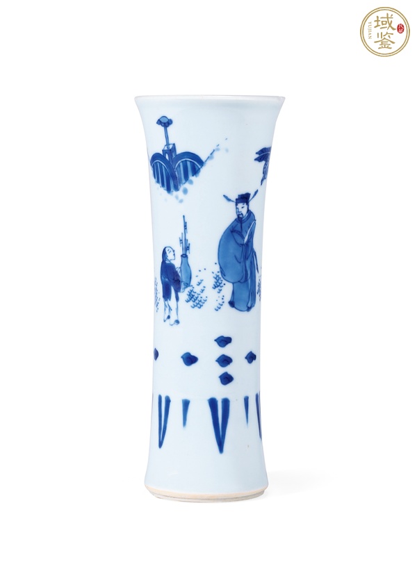古玩平生三級(jí)束腰花觚真品鑒賞圖