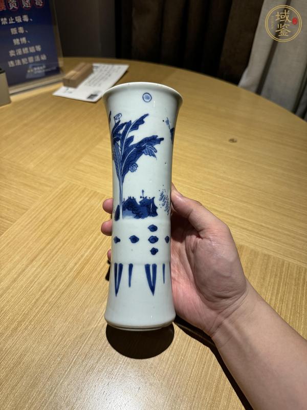 古玩陶瓷平生三級束腰花觚真品鑒賞圖