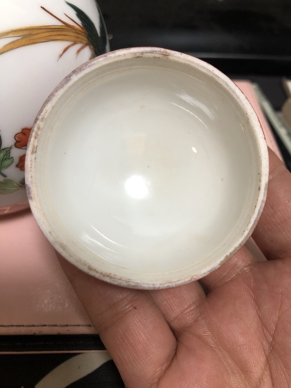古玩陶瓷礬紅粉彩花鳥紋蓋罐拍賣，當(dāng)前價格1200元