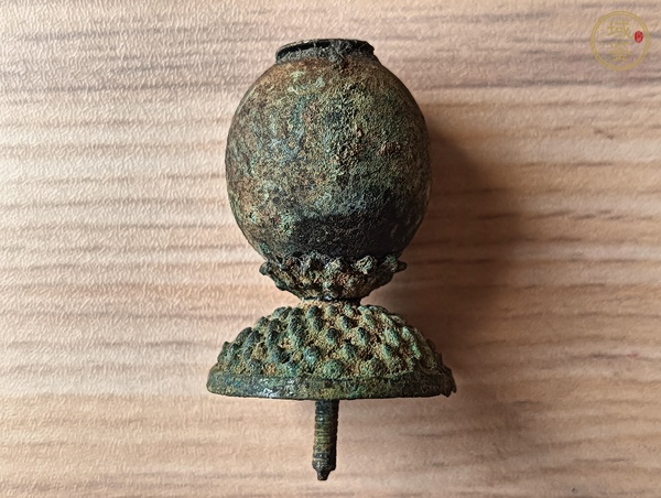 古玩銅器清代帽頂真品鑒賞圖