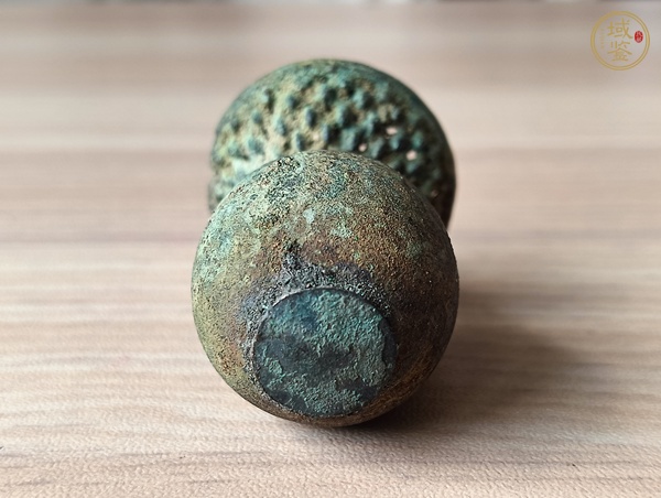 古玩銅器清代帽頂真品鑒賞圖