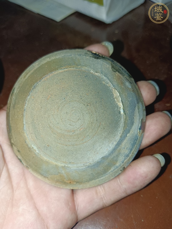 古玩陶瓷綠釉碟真品鑒賞圖