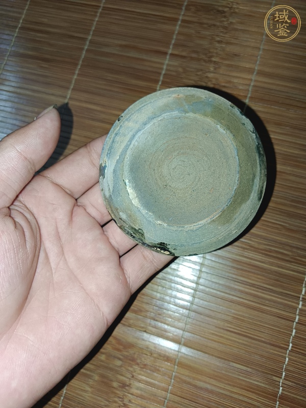 古玩陶瓷綠釉碟真品鑒賞圖