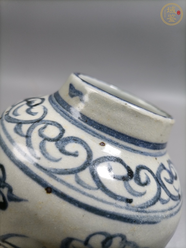 古玩陶瓷青花花卉紋小罐真品鑒賞圖