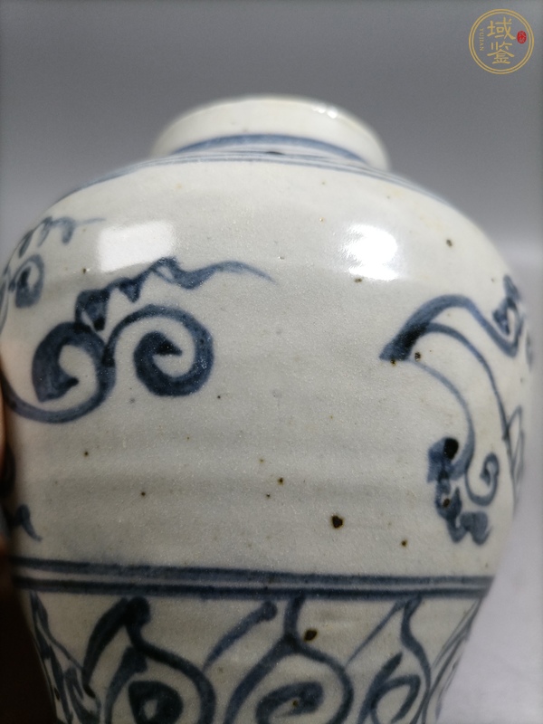 古玩陶瓷青花花卉紋小罐真品鑒賞圖