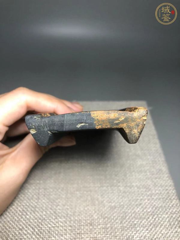 古玩雜項(xiàng)歙石抄手硯真品鑒賞圖