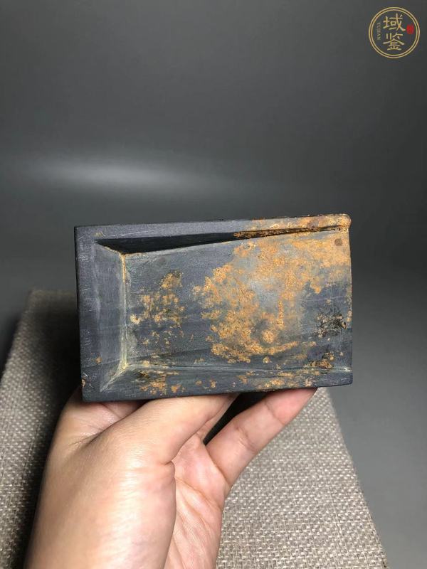 古玩雜項(xiàng)歙石抄手硯真品鑒賞圖