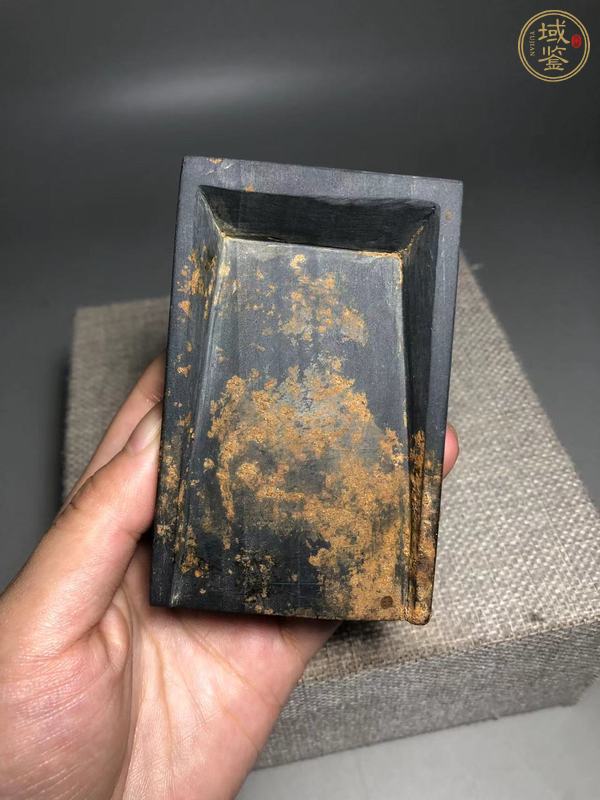 古玩雜項(xiàng)歙石抄手硯真品鑒賞圖