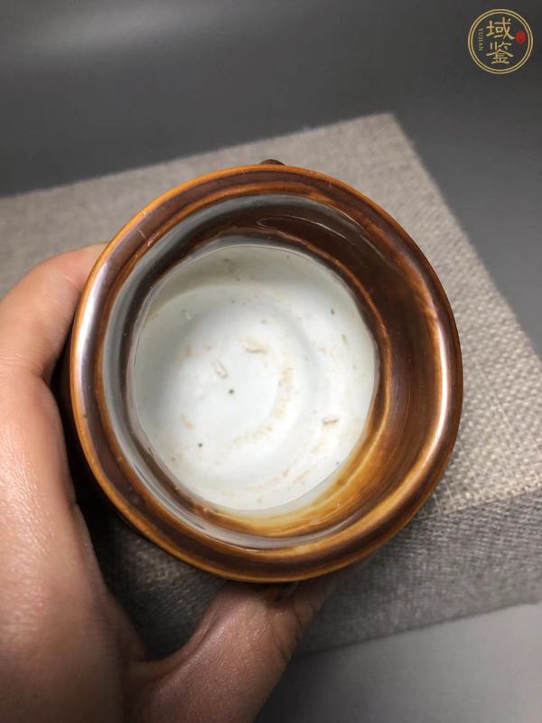 古玩陶瓷德化窯紫金釉香爐真品鑒賞圖