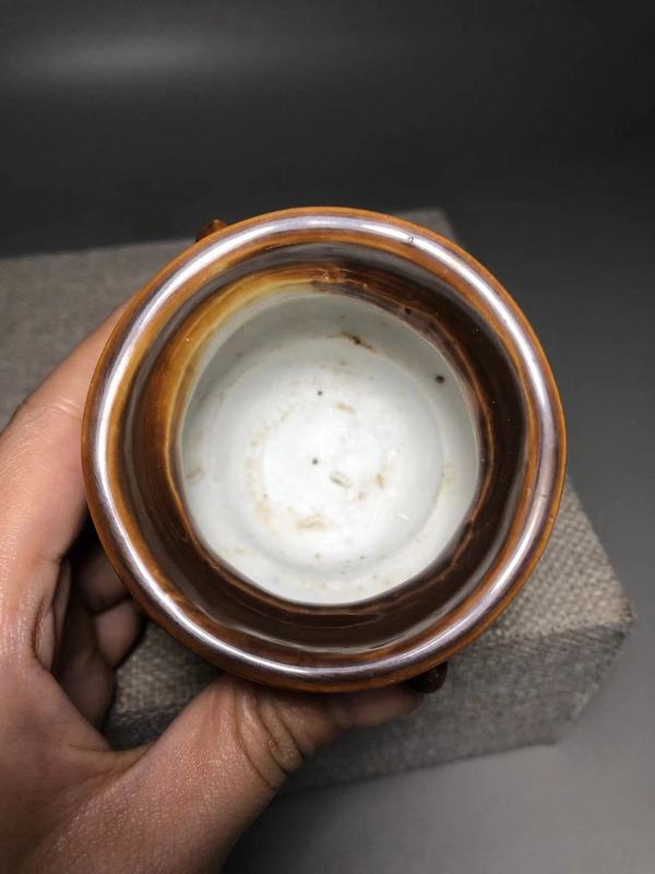 古玩陶瓷明，德化窯紫金釉香爐拍賣，當(dāng)前價格2000元