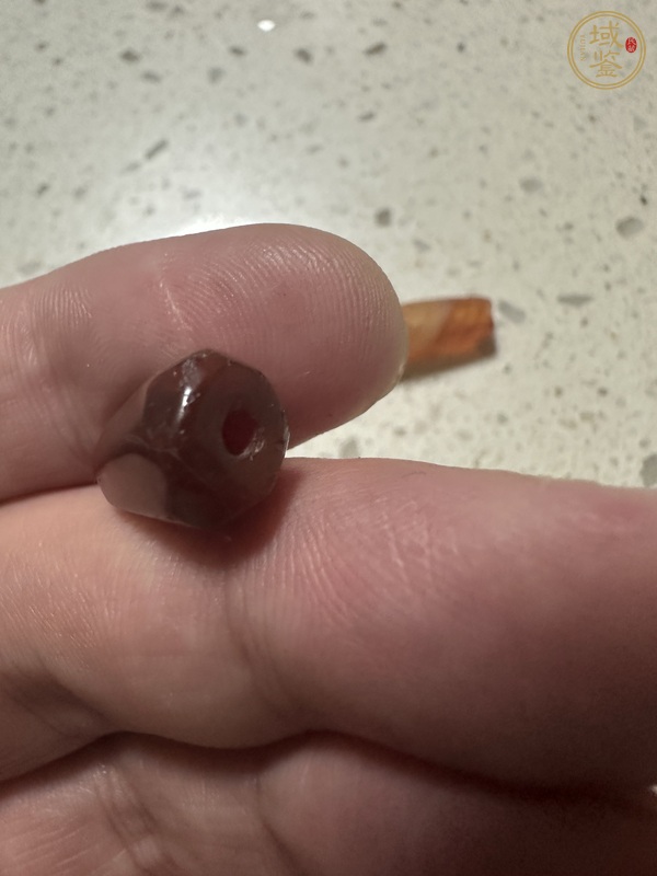 古玩玉器瑪瑙珠真品鑒賞圖