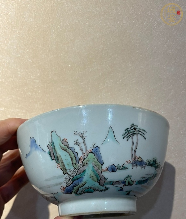 古玩陶瓷五彩碗真品鑒賞圖